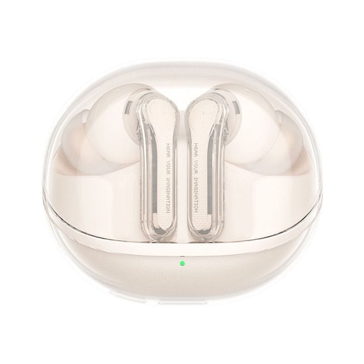 SoundPEATS True Wireless Earbuds BT 5.3, 40H Playtime, ENC, App Control |Clear Beige