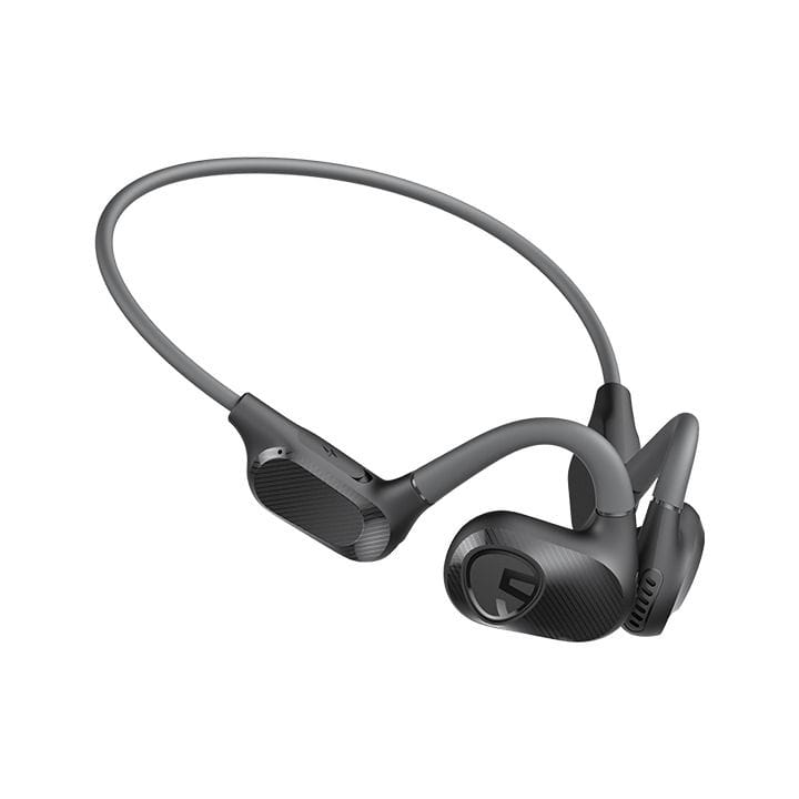 SoundPEATS RunFree Lite 2 Open-Ear Air Conduction Headphones BT 5.3, 15H Playtime – Black | RunFree Lite 2 Black