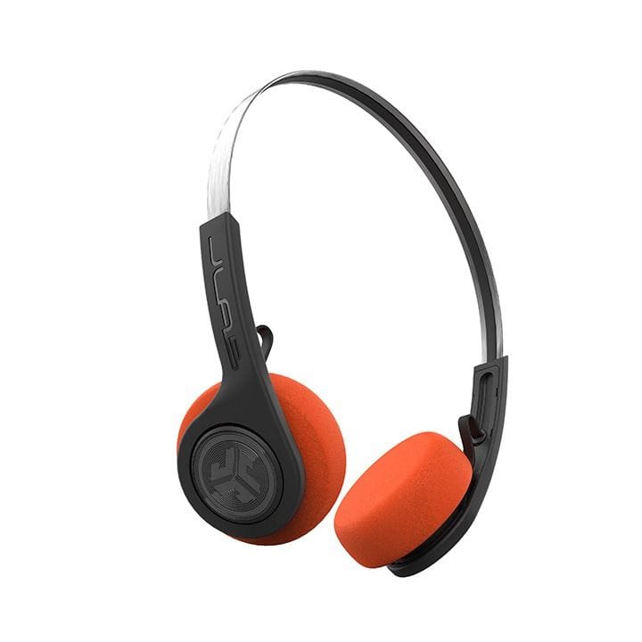 JLab Wireless Retro Lightweight On-Ear Headphones BT 5.0, 20+H Playtime, Multipoint – Black | HBREWIND2RBLK4