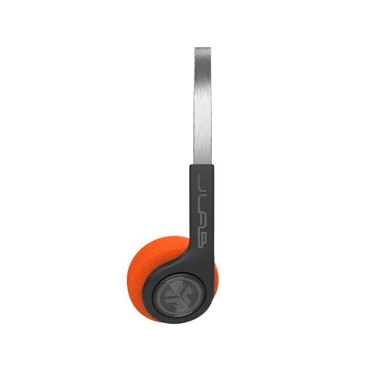 JLab Wireless Retro Lightweight On-Ear Headphones BT 5.0, 20+H Playtime, Multipoint – Black | HBREWIND2RBLK4