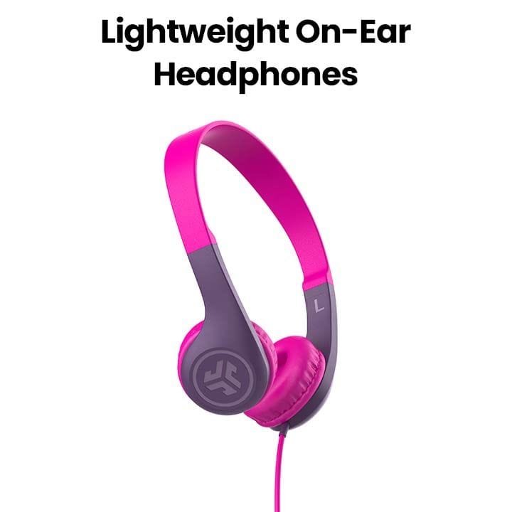 JLab Wired On-Ear Headphones 3.5mm – Pink | IEUHKJPOPRPNK122