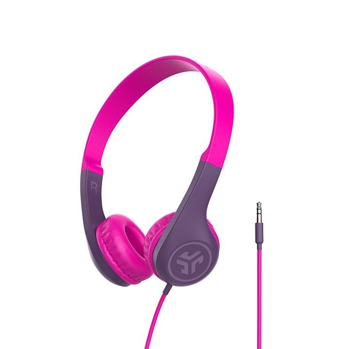 JLab Wired On-Ear Headphones 3.5mm – Pink | IEUHKJPOPRPNK122