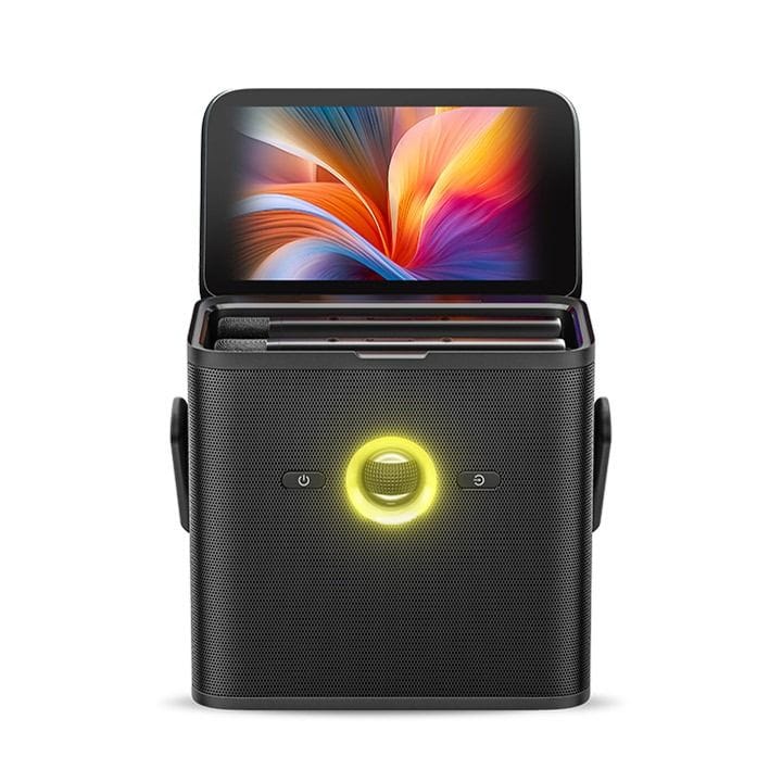 Ikarao Smart Party Speaker 80W with 7″ HD Screen, Wireless Mic, Wi-Fi, HDMI, RGB – Black | Shell S3