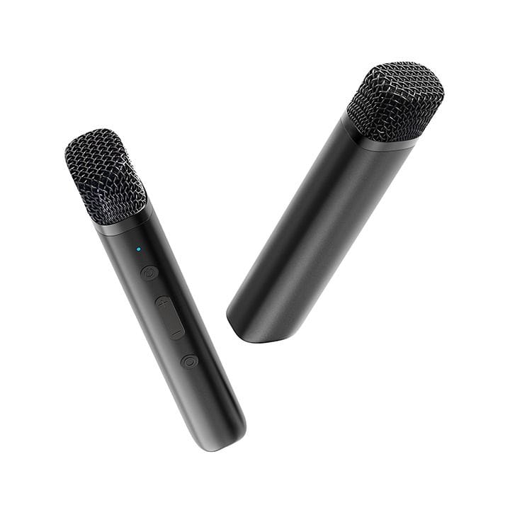 Ikarao Smart Party Speaker 80W with 7″ HD Screen, Wireless Mic, Wi-Fi, HDMI, RGB – Black | Shell S3