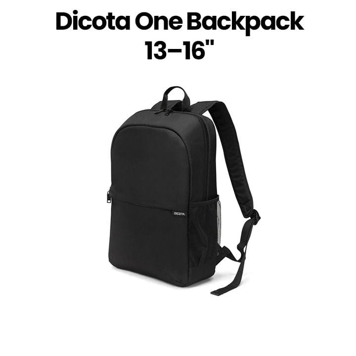 Dicota One Backpack 13–16″, 15L – Black | D32085-RPET