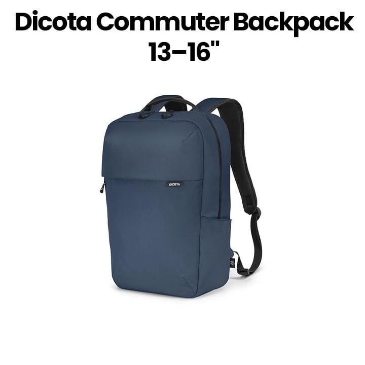 Dicota Commuter Backpack 13–16″, 16L – Navy Blue | D32120-RPET