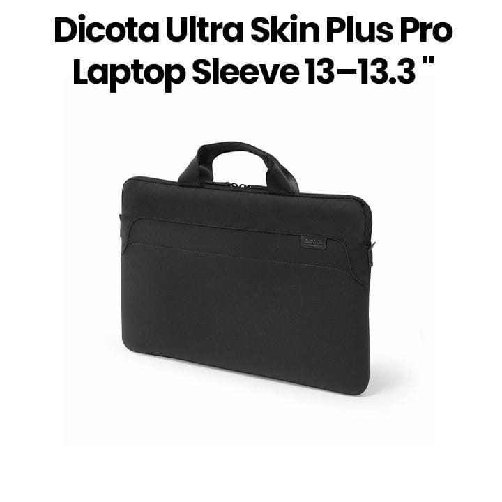 Dicota Ultra Skin Plus Pro Laptop Sleeve 13–13.3″ – Black | D31102