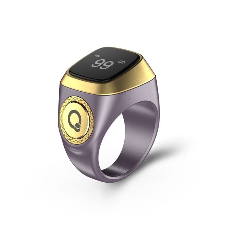 iQIBLA Smart Zikr Ring with Android & iOS Support 18mm – Violet | E01 ZIKR RING 18MM VLT