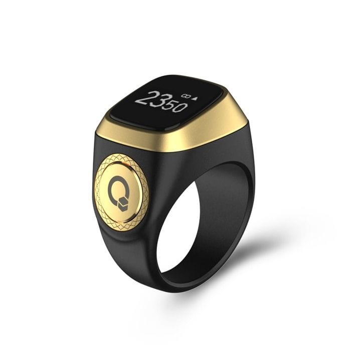 آي قبلة خاتم ذكر ذكي بدعم أندرويد وiOS مقاس 20 مم باللون الأسود E01 ZIKR RING 20MM BLK