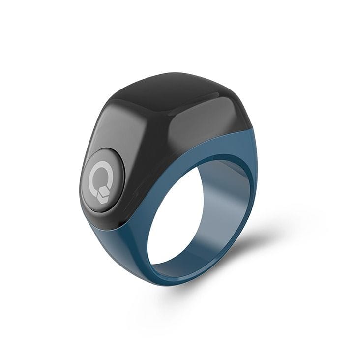 iQIBLA JOOD Zikr Ring OLED Prayer Reminder & Qibla Direction with Charging Case – Blue | J01 ZIKR RING JOOD BLU