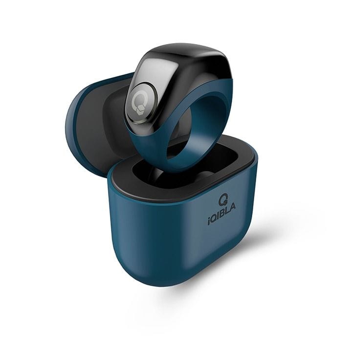 iQIBLA JOOD Zikr Ring OLED Prayer Reminder & Qibla Direction with Charging Case – Blue | J01 ZIKR RING JOOD BLU