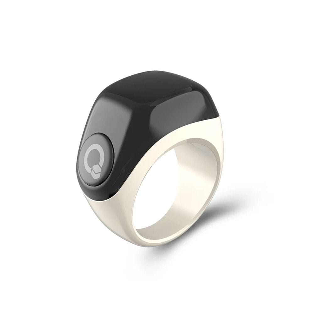 iQIBLA JOOD Zikr Ring OLED Prayer Reminder & Qibla Direction with Charging Case – Grey | J01 ZIKR RING JOOD GRY