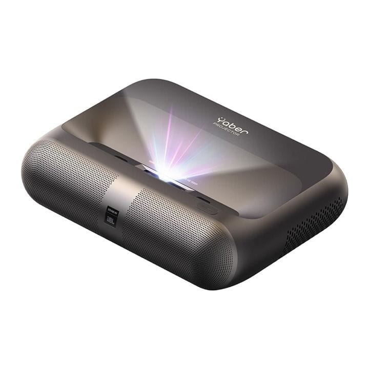 Yaber Ultra Short Throw Laser Projector 1000 ANSI Lumens, 1080P, JBL Dual 15W, Dolby – Black | K300S