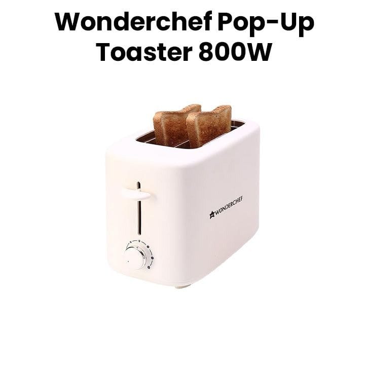 Wonderchef 2-Slice Pop-Up Toaster 800W – Ivory | 63154840