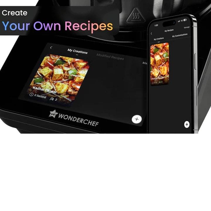 Wonderchef Kitchen Robot All-in-One Food Processor, Black & Steel | 63154896