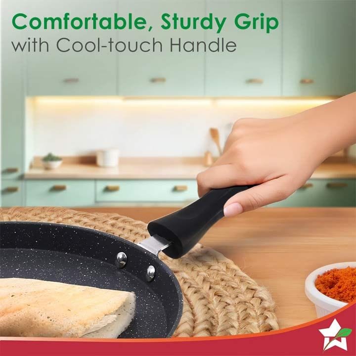 Wonderchef 24cm Duralite Die-Cast Dosa Tawa - Black | 63154855
