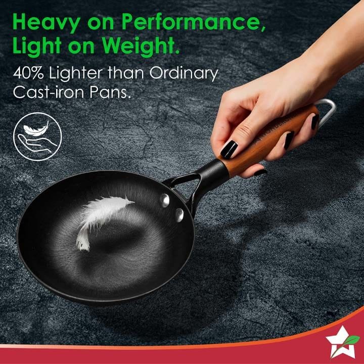 Wonderchef 20 cm Cast Iron Fry Pan - Black | 63154903
