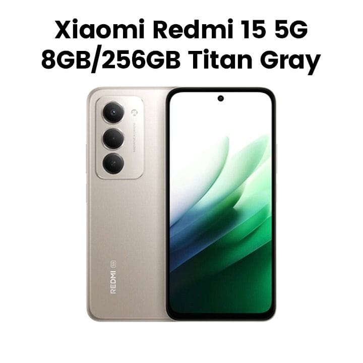 Xiaomi Redmi 15 5G 8GB/256GB Smartphone - Titan Gray | MZB0L9WEN