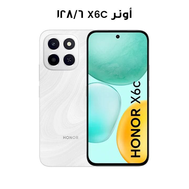 هواتف أونر إكس ستة سي 6 جيجابايت / 128 جيجابايت لون أبيض ضوء القمر