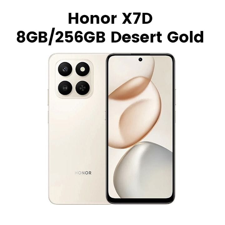 Honor X7D 8GB/256GB Smartphone - Desert Gold | HON-X7D 08256 DD