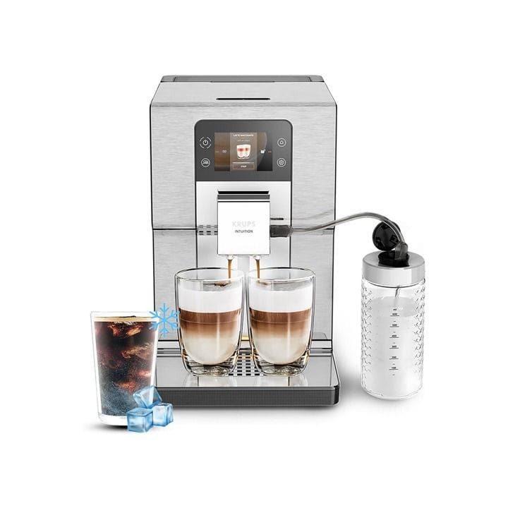 Krups Espresso Full Automatic Coffee Machine – Silver/Black | EA877DM0