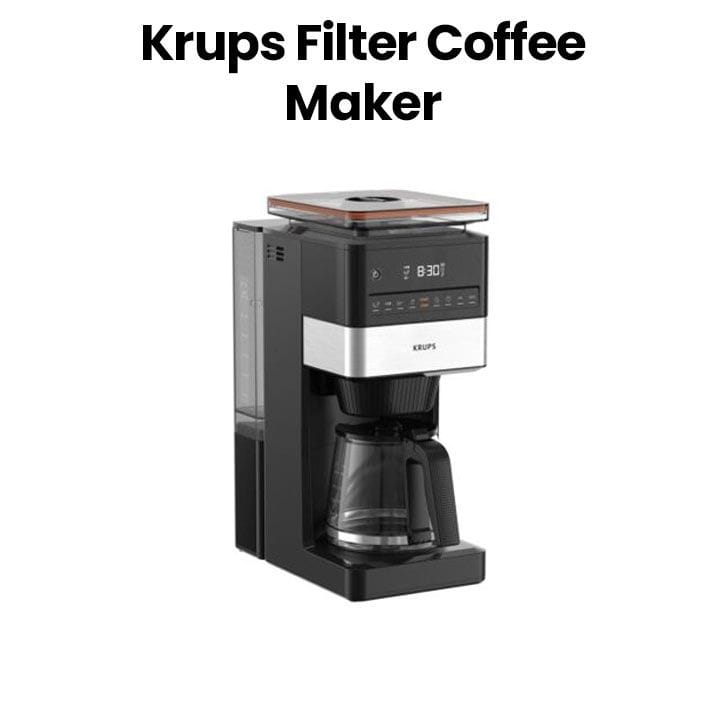 Krups Filter Coffee Maker – Silver/Black | KM8428M0