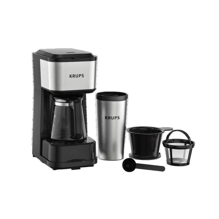 كرُوبس صانعة قهوة بالتنقيط – فضي/أسود | KM207DM0