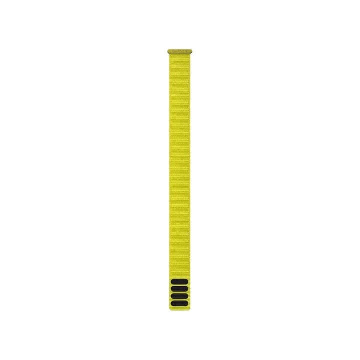 Garmin UltraFit 26mm Nylon Watch Strap – Amp Yellow, Soft Breathable Lightweight Sport Loop for Garmin Smartwatch | Strap Length – 286mm