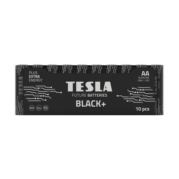 Tesla Alkaline AA Black+ Batteries LR6 1.5V – 10 Pack Long-Lasting Power for Remote Controls, Toys & Electronics | 8594183398709