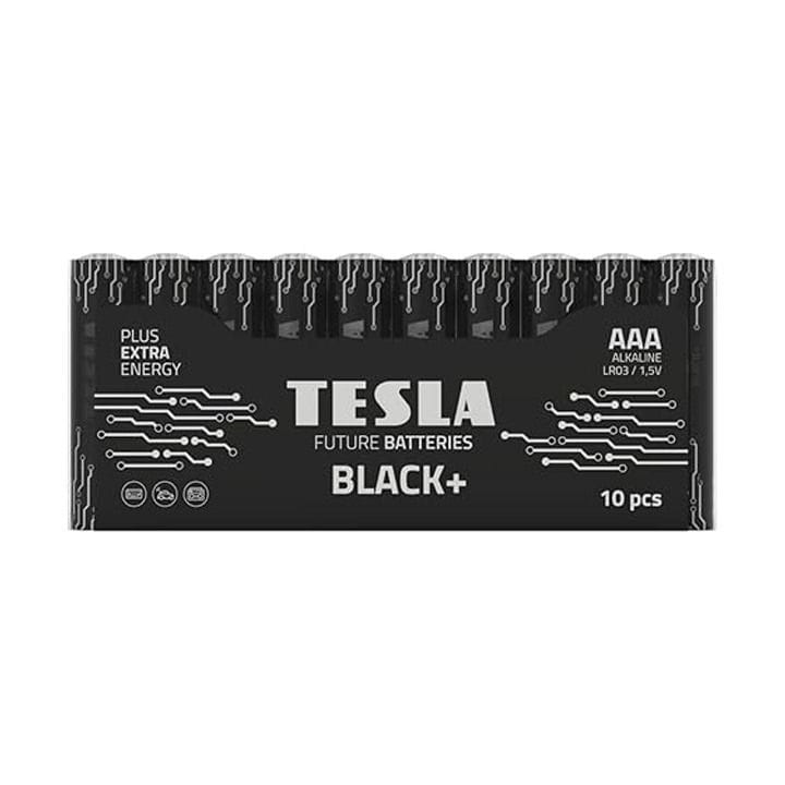 تيسلا بطاريات قلوية AAA بلاك+ ‏LR3 ‏1.5V – عبوة 10 قطع طاقة طويلة الأمد لأجهزة التحكم عن بُعد والألعاب والأجهزة الإلكترونية | 8594183398686