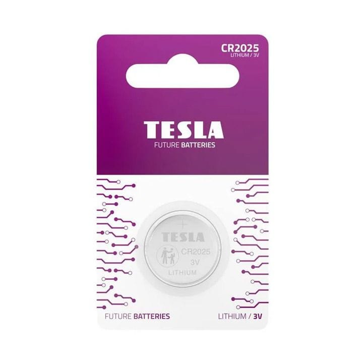 تيسلا بطارية ليثيوم CR2025 ‏3V – عبوة 1 قطعة بطارية عملة طويلة الأمد للساعات ومفاتيح السيارات والأجهزة الإلكترونية الصغيرة | 8594183397276