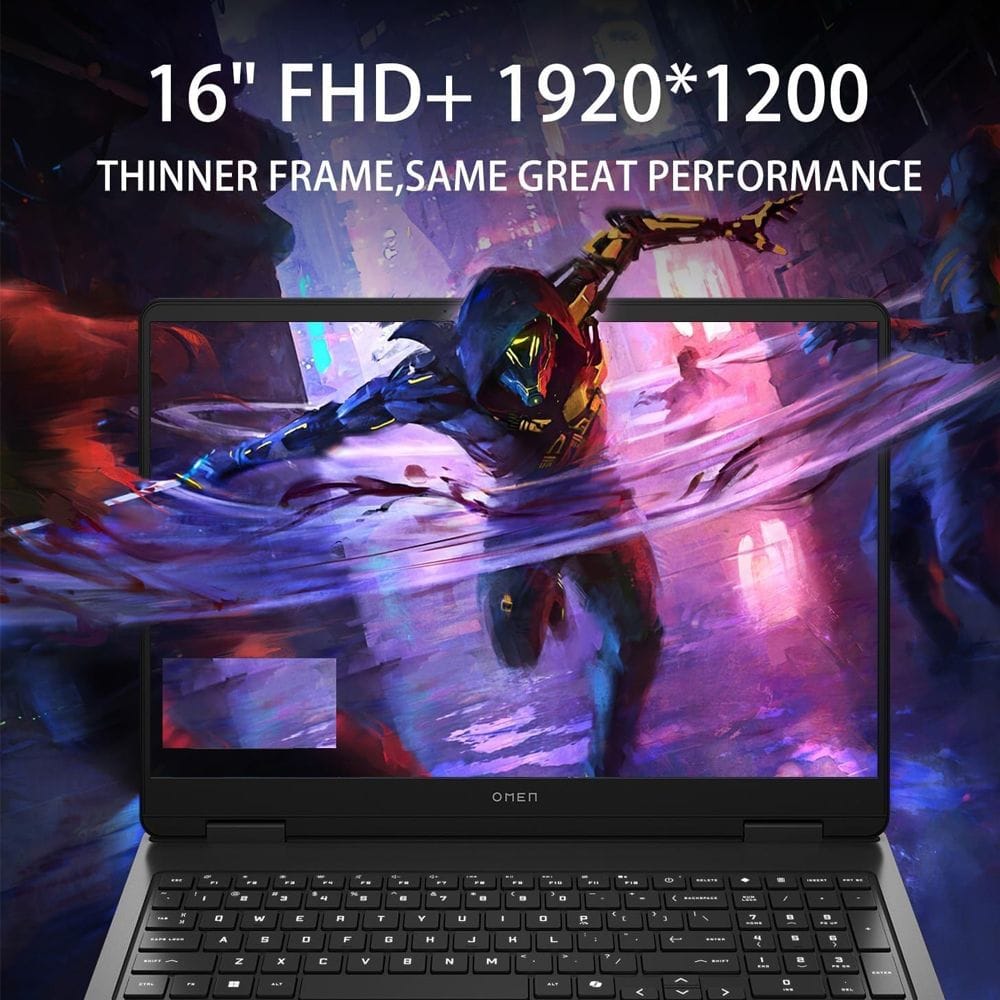 HP OMEN 16 Gaming Laptop with Intel Core Ultra 7 255H, RTX 5060 GPU, 16GB DDR5, 1TB SSD & 144Hz 2K IPS Display | Shadow Black