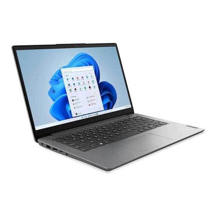 Lenovo IdeaPad 1 Laptop 14" – Intel Celeron, 4GB RAM, 128GB SSD, Windows 11 Home – Cloud Grey | 82LV0075US