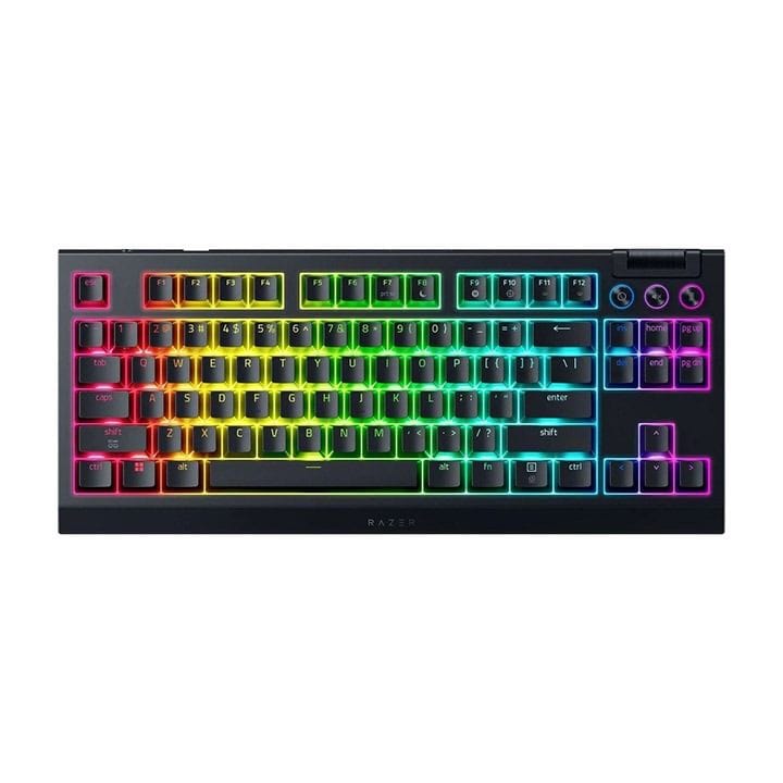 Razer BlackWidow V4 Tenkeyless HyperSpeed Wireless Gaming Keyboard – Mechanical RGB, Low-Latency, TKL Keyboard – Black | RZ03-05480100-R3M1