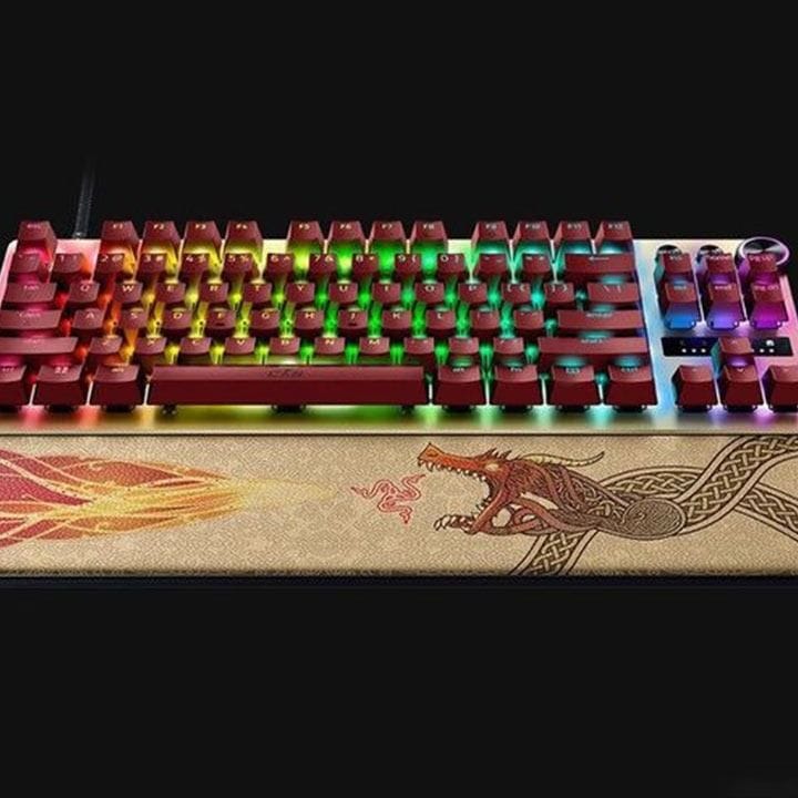 لوحة مفاتيح ألعاب ريزر هانتسمان V3 برو TKL – مفاتيح بصرية تناظرية الجيل الثاني، تشغيل سريع، نقطة ضغط قابلة للتعديل، إضاءة RGB | RZ03-04982100-R3M1