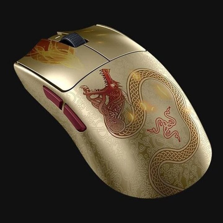 Razer Viper V3 Pro Ultra-Lightweight Wireless Esports Gaming Mouse – HyperPolling 8000Hz, HyperSpeed, Focus Pro Sensor – Gold | RZ01-05120800-R3M1