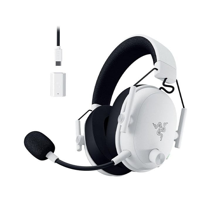 Razer BlackShark V3 Wireless E-Sports Gaming Headset – HyperSpeed Gen-2 Wireless & Detachable HyperClear Mic – White | RZ04-05410400-R3M1