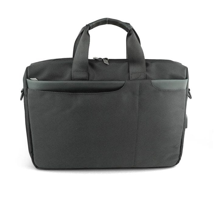 Personalized Change Collection RPET Messenger Bag – Eco-Friendly Recycled Polyester Laptop Shoulder Bag for Work & Travel – Black | MBSN 972