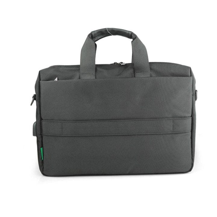 Personalized Change Collection RPET Messenger Bag – Eco-Friendly Recycled Polyester Laptop Shoulder Bag for Work & Travel – Black | MBSN 972