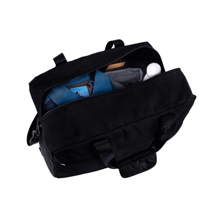 Personalized Change Collection RPET Laptop Bag – 1680D Recycled Polyester Expandable Business Backpack – Black | BPSN 796