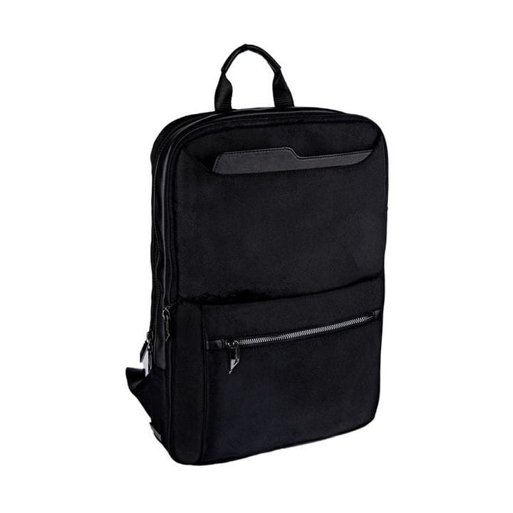 Personalized Change Collection RPET Laptop Bag – 1680D Recycled Polyester Expandable Business Backpack – Black | BPSN 796