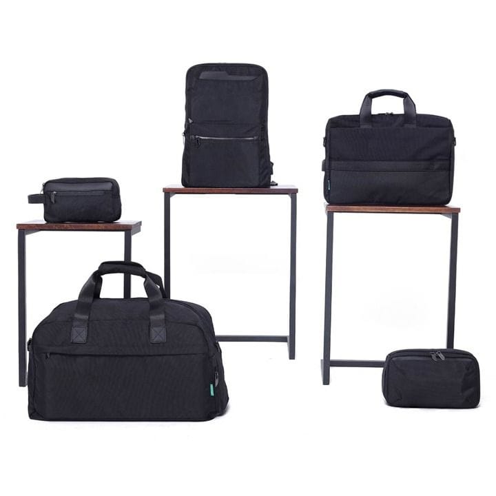 Personalized Change Collection RPET Laptop Bag – 1680D Recycled Polyester Expandable Business Backpack – Black | BPSN 796