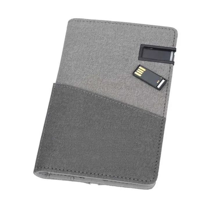 حافظة جواز سفر متعددة الوظائف Santhome Krim بتصميم مخصص – باور بنك 4000 ملّي أمبير، USB بسعة 8 جيجابايت، شاشة LCD، كابل Micro وLightning – منظم سفر