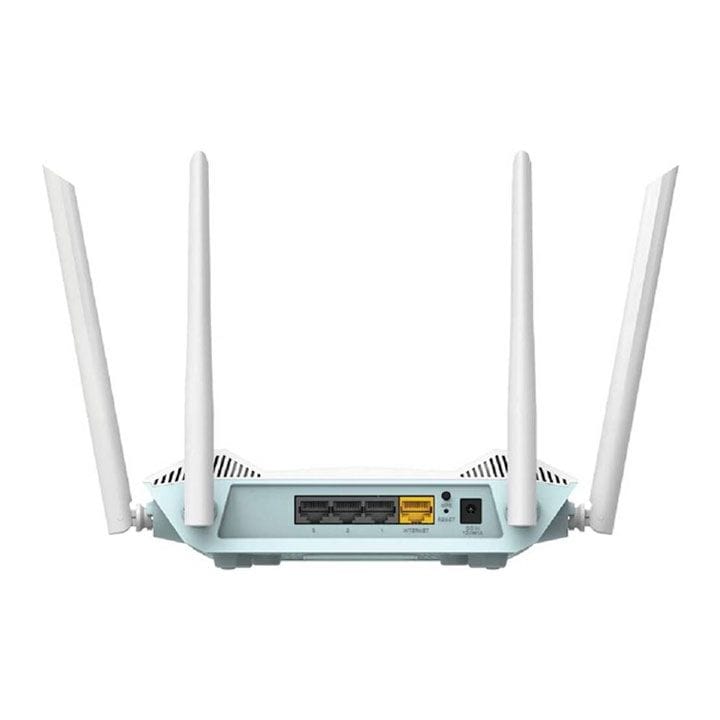 D-Link Eagle Pro AI AX1500 Smart Router – Wi-Fi 6, AI Traffic Optimizer, 1201Mbps (5GHz)/300Mbps (2.4GHz), WPA3 & MU-MIMO – White | R15