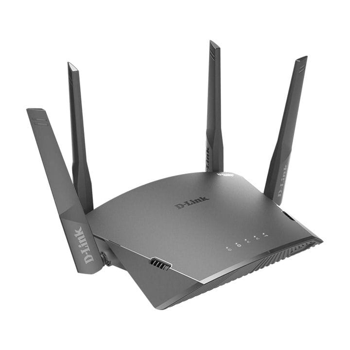راوتر D-Link AC1750 SuperMesh ذكي – ثنائي النطاق، USB 3.0 Type-A، حماية McAfee مدمجة وتكامل المنزل الذكي – أسود | DIR-1760