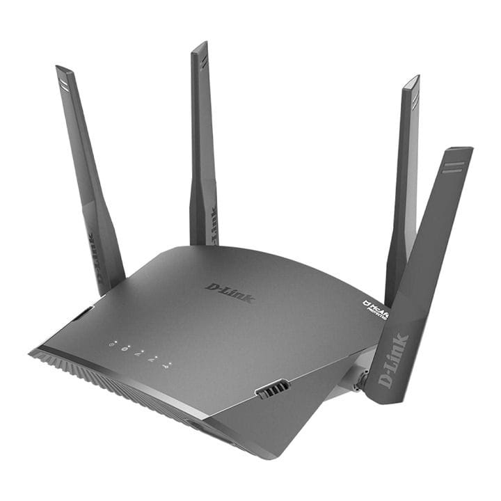 راوتر D-Link AC1750 SuperMesh ذكي – ثنائي النطاق، USB 3.0 Type-A، حماية McAfee مدمجة وتكامل المنزل الذكي – أسود | DIR-1760