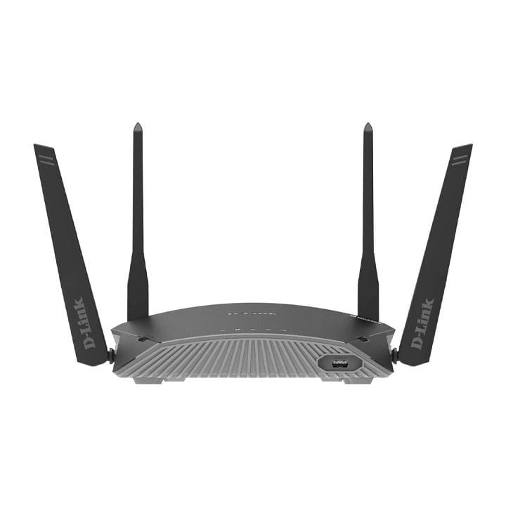 راوتر D-Link AC1750 SuperMesh ذكي – ثنائي النطاق، USB 3.0 Type-A، حماية McAfee مدمجة وتكامل المنزل الذكي – أسود | DIR-1760