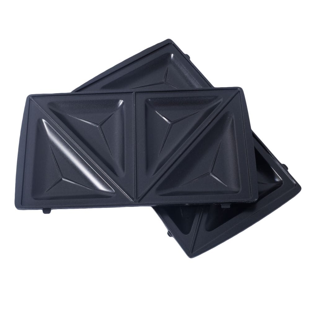Clikon 3-in-1 Sandwich Maker Interchangeable Grill Plates, Non-Stick Coating, Compact Fast Heating Design | Black - CK2442