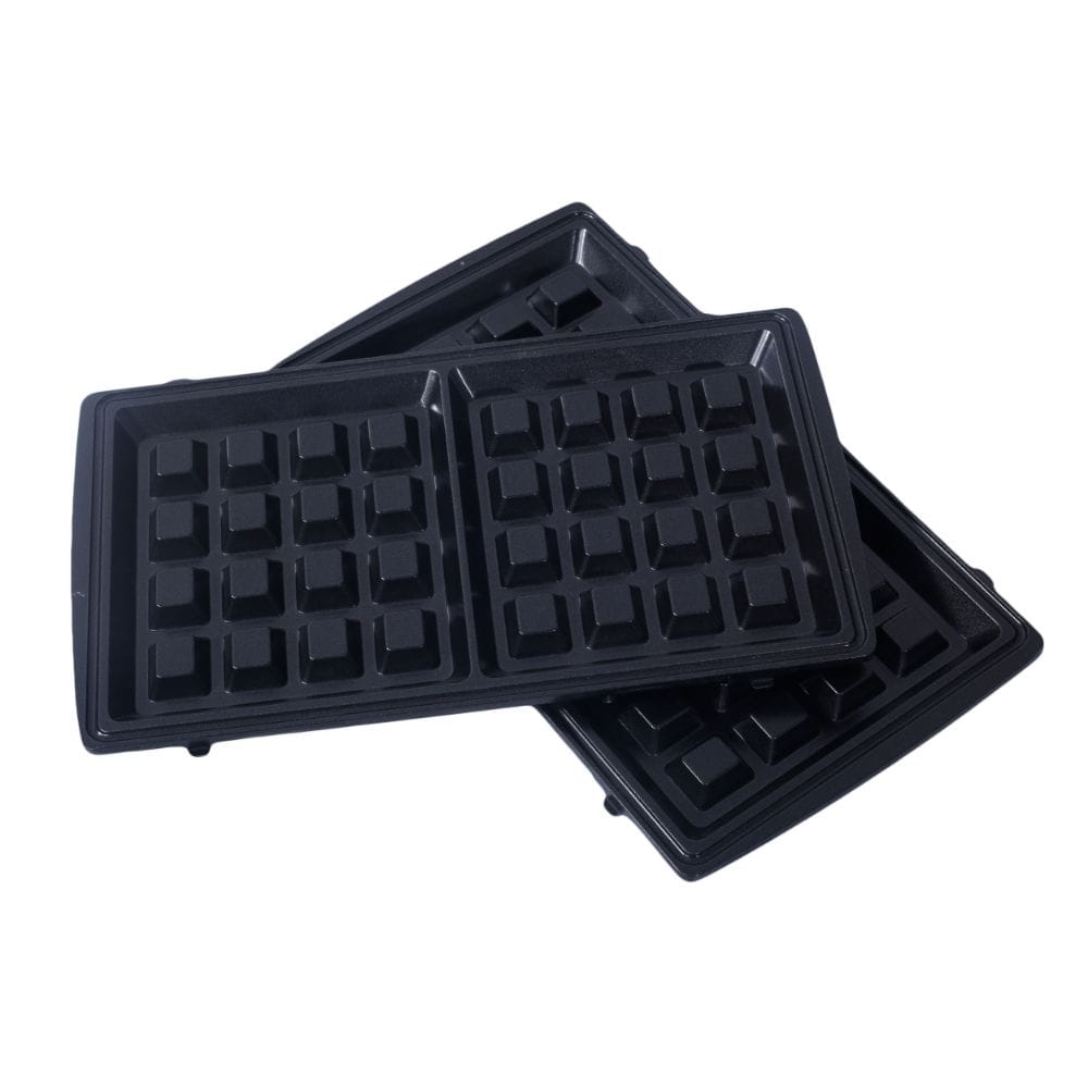 Clikon 3-in-1 Sandwich Maker Interchangeable Grill Plates, Non-Stick Coating, Compact Fast Heating Design | Black - CK2442