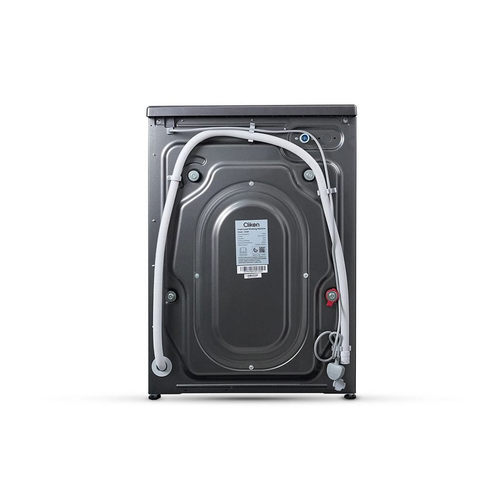 Clikon Front Load Washing Machine 8KG BLDC Motor, Multiple Wash Programs, Energy Efficient Performance | Dark Grey/Black - CK681